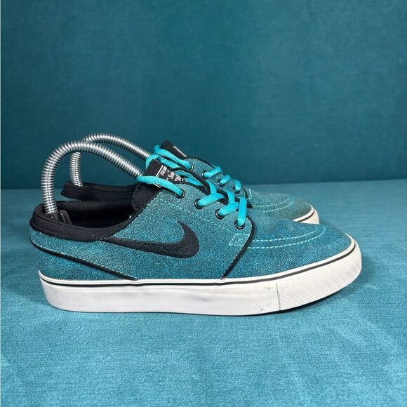 Size 5Y/6.5Women - Nike SB Zoom Stefan Janoski aqua shoes - Picture 3 of 8